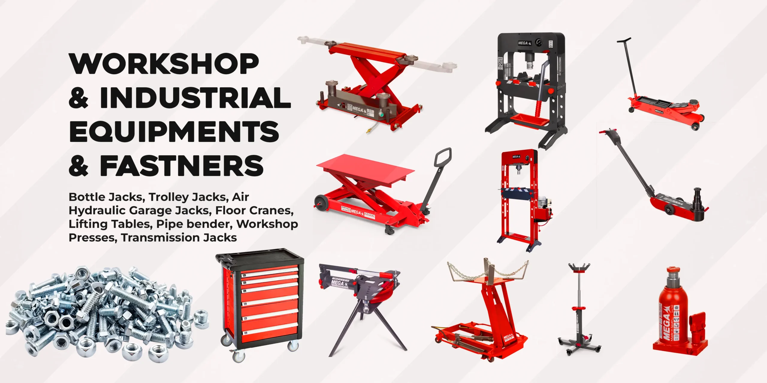 Workshop, Industrial Equipment's and Fastners